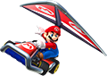 Mario with Glider from Mario Kart