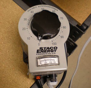 A variable AC adapter with a dial