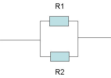 Two resistors in a parallel connection
